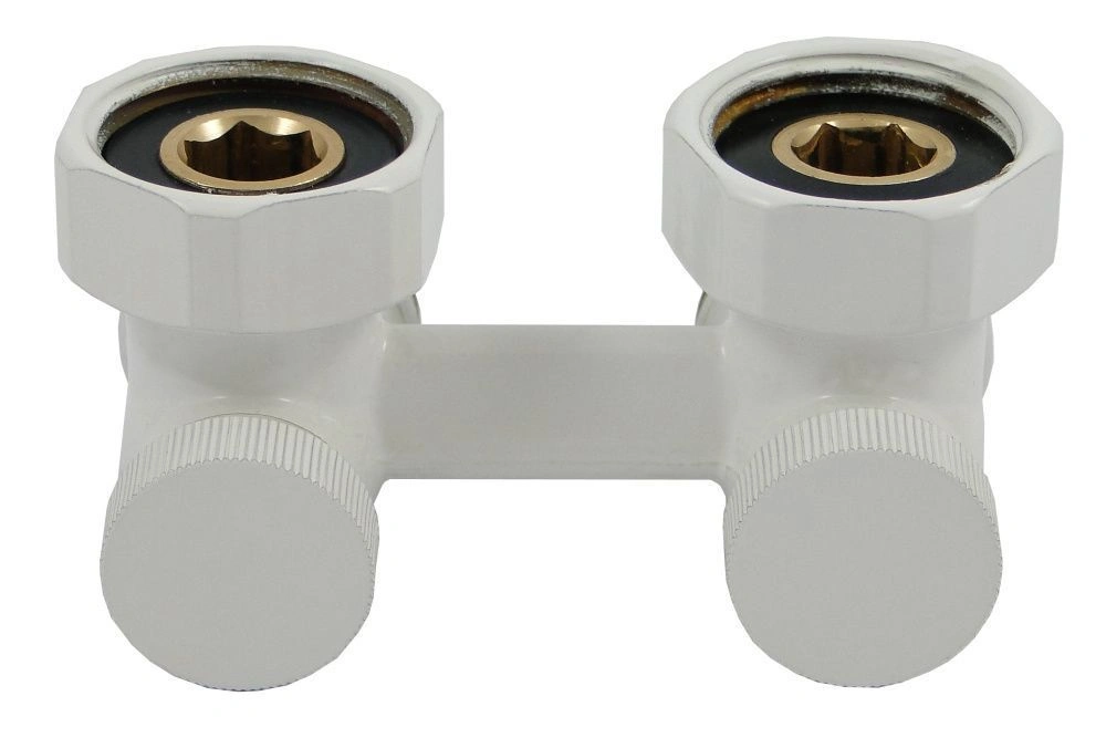 Узел нижнего подкл. G 3/4 х 3/4 угловой БЕЛЫЙ Standard Schlosser