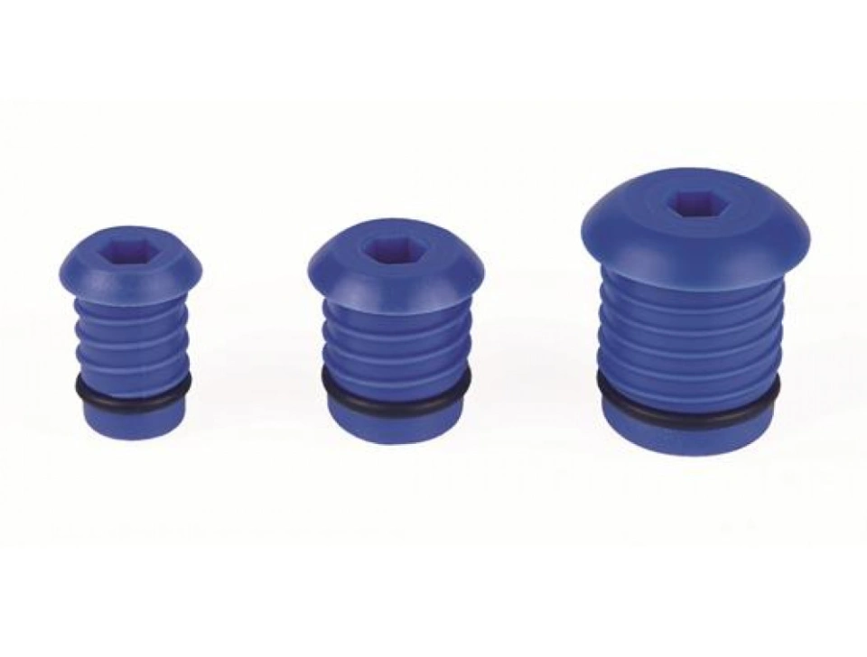 Тестовая заглушка для труб Ду 26мм, синяя