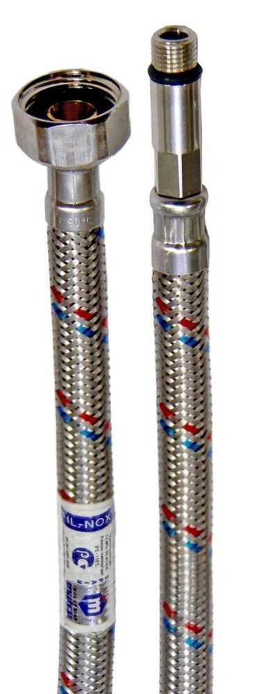 Подводка в оплетке S/S для смесителя 1/2 M10*1x18 80 см