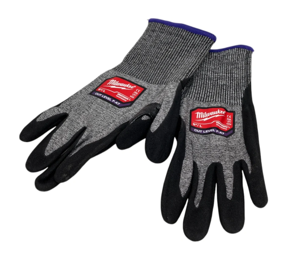 Перчатки защитные Cut level 6/F, 9/L, Milwaukee