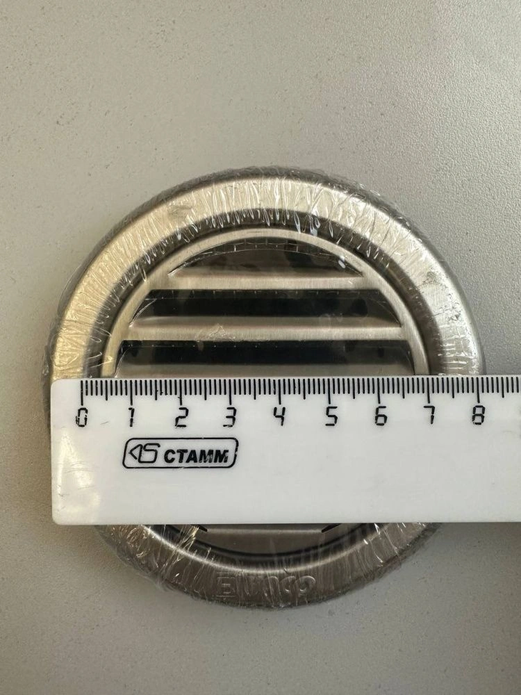 Решетка вент. NVM d075 круглая с сеткой нерж. HACO