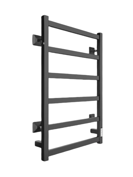 Полотенцесушитель J plaza neo 60/50 см Электрический ( К диммер квадрат Черный матовый) , ДВИН