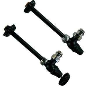 Комплект вентилей с трубками 1/2" угловой, Черный матовый, серия "Old Style" SR Rubinetterie