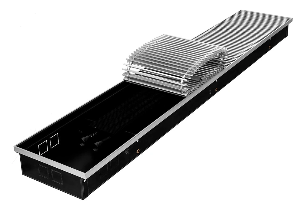 Конвектор внутрипольный Gekon Eco с решеткой UNA H08 L110 T23 (без клапана)