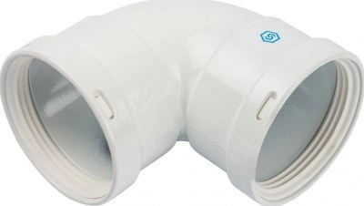 Элемент дымохода отвод 90° м/м DN80 (алюминий) STOUT