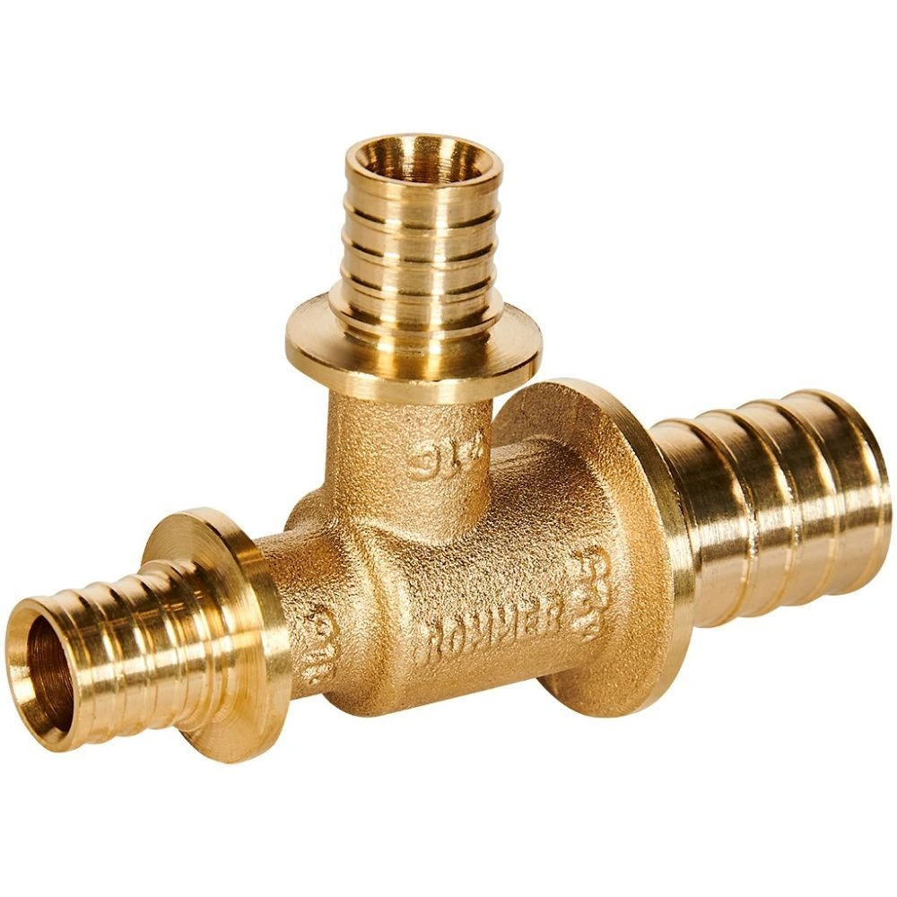 Тройник переходной 25-16-16 латунь Rommer