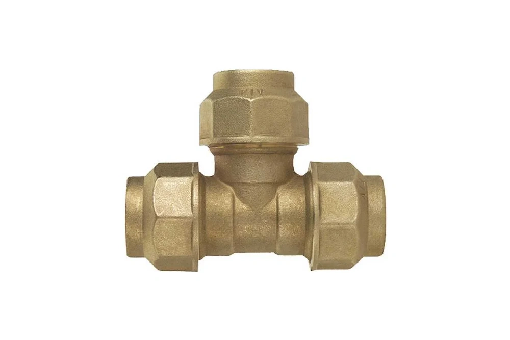 Тройник латунь 32х32х32 для ПНД FIV