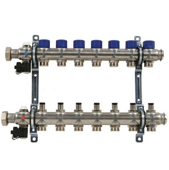 Коллектор с вент. вставками на  7 выходов 3/4" евроконус   FRAENKISCHE