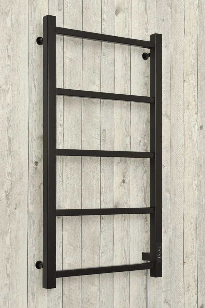 Полотенцесушитель электрический Формат №25 П, 800х400, черный матовый  Стилье 