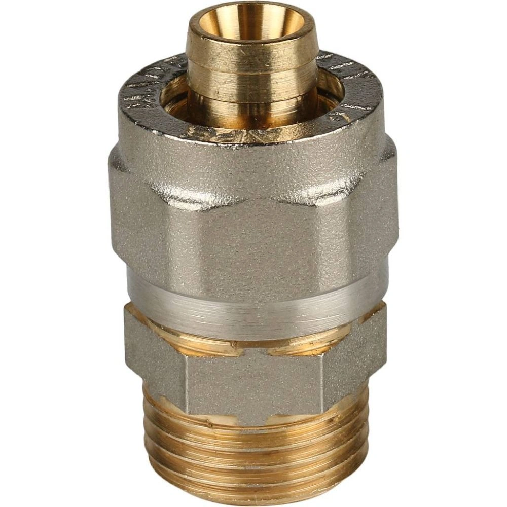 Муфта НР 16х1/2" латунь (обжим) Stout