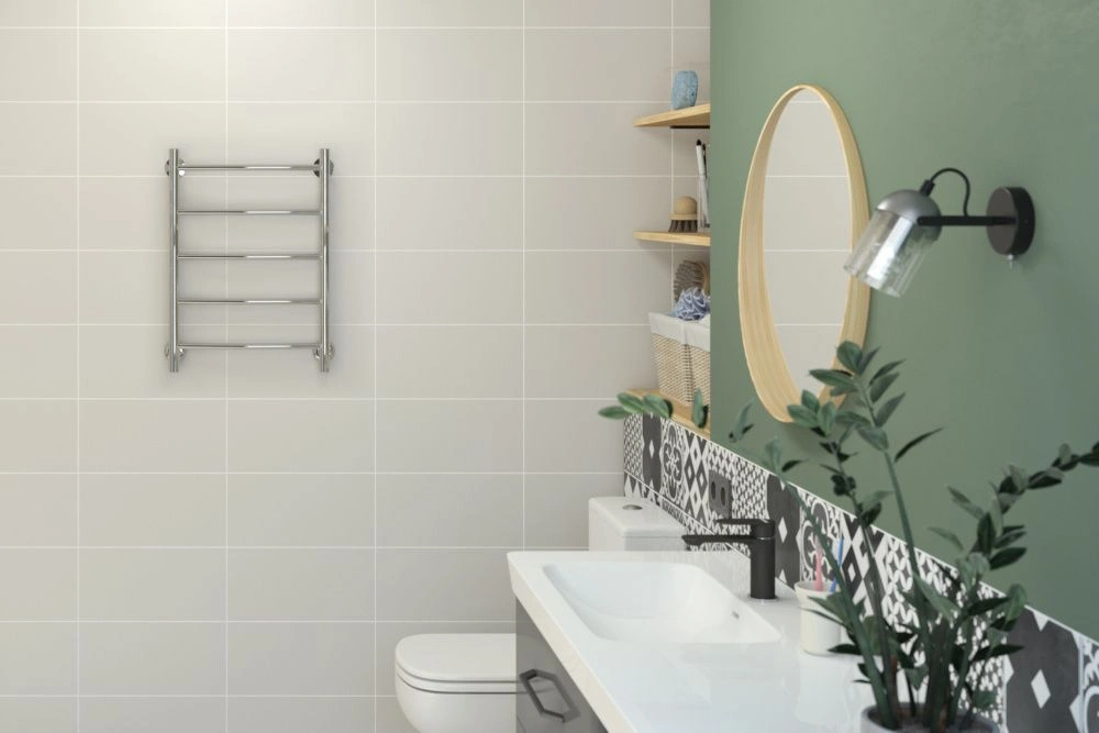 Полотенцесушитель водяной  "Версия - Н2" 600х400 (5 перекл.) Г 18, нерж.сталь, Стилье