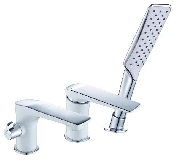 Смеситель для ванны Allegro с аксессуарами, хром/белый, Lemark