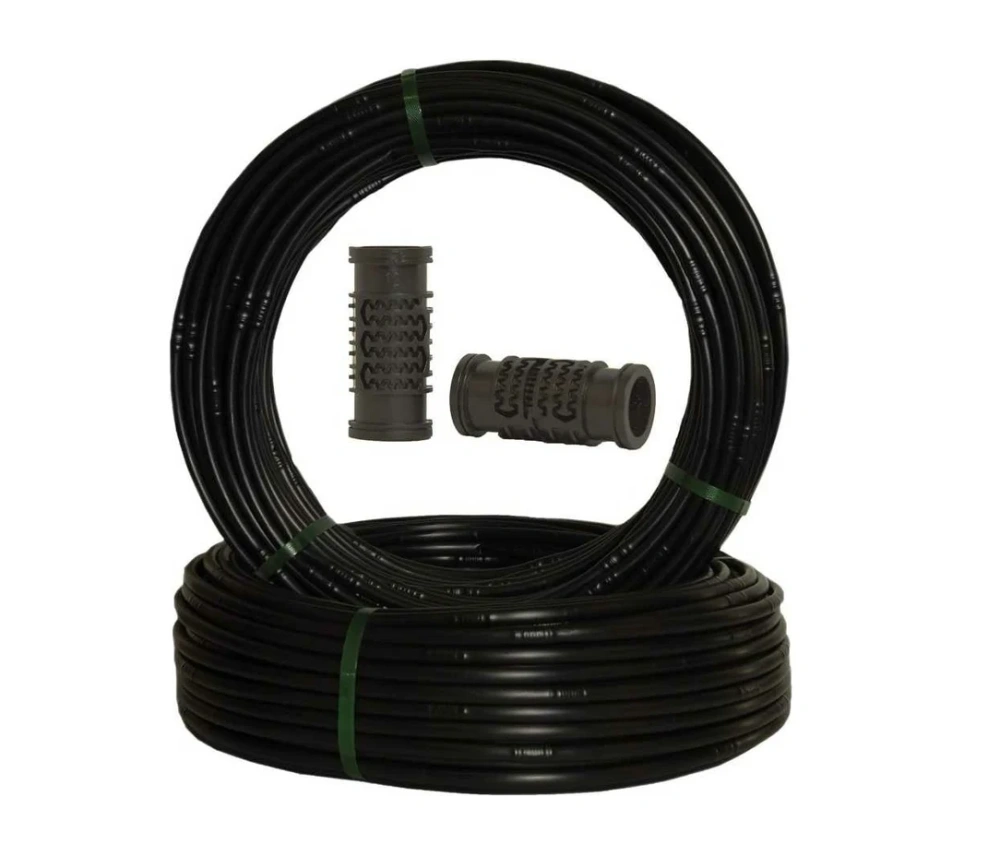 Трубка компенсированная 33 см 1,1мм расход 2.0 л/ч, чёрная Green Helper (бухта 100м)