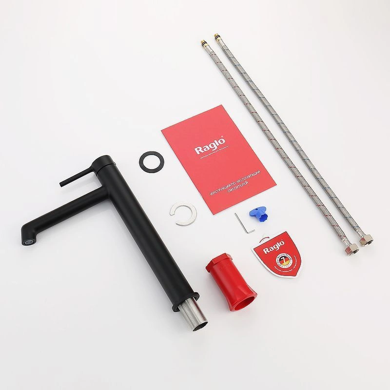 Смеситель для раковины R20 высокий, Черный матовый, RAGLO