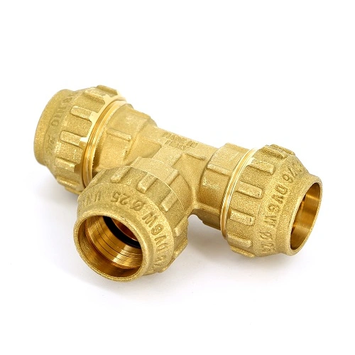 Тройник 40х40х40 для ПЭ (латунь) (TIEMME)