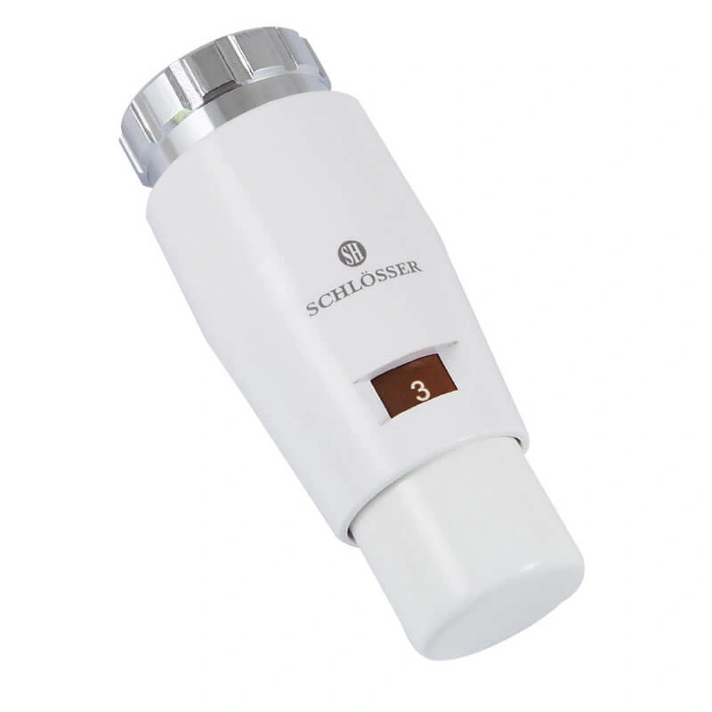 Термостатическая головка MINI 6011 DZ клемма БЕЛЫЙ Schlosser