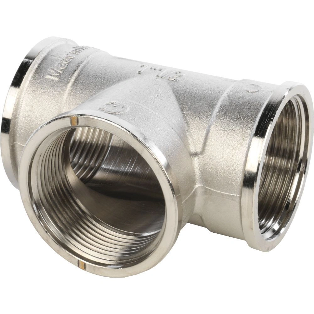 Тройник ВР 11/2" (никель) Stout