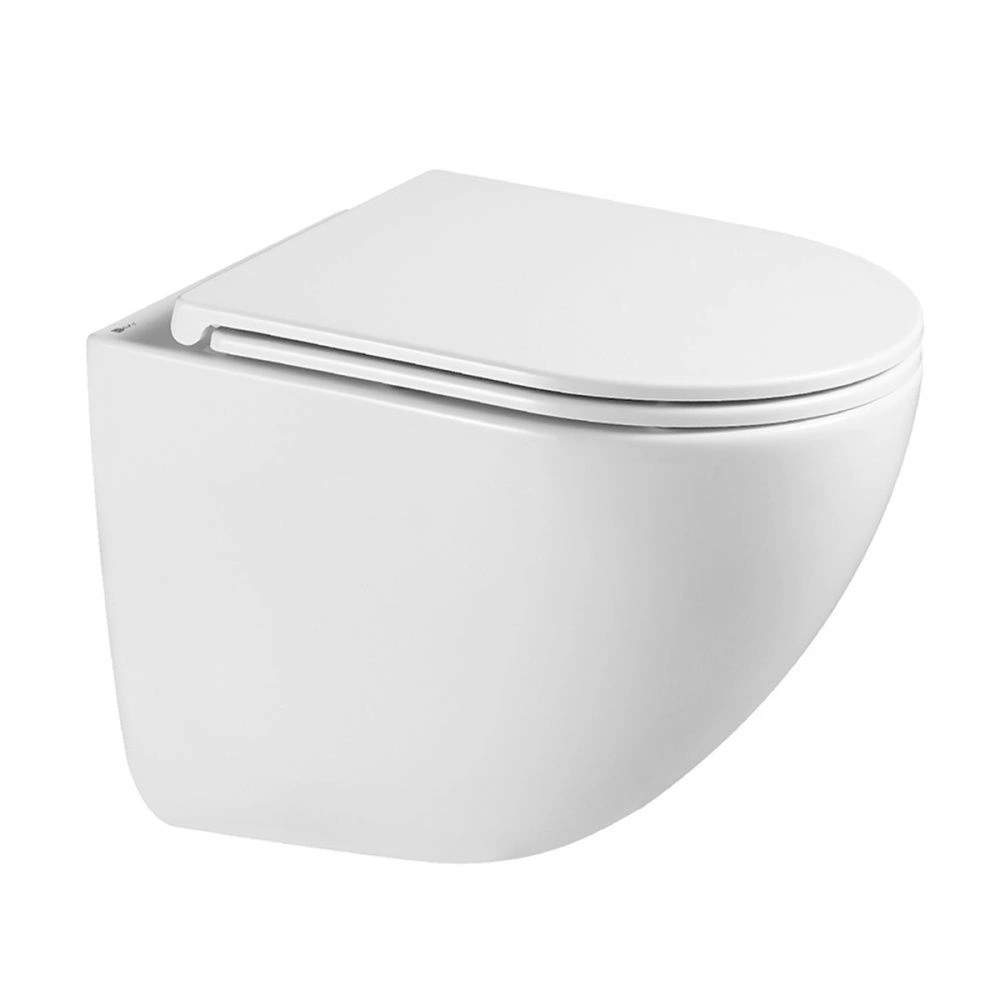 Унитаз подвесной безободковый GLAZER с крышкой (Торнадо 3.0) Lemark 