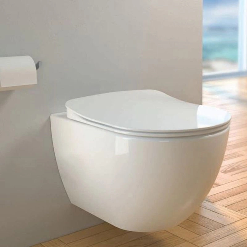 Комплект унитаза подвесного FREE безободковый с крышкой с микролифтом, Белый, CREAVIT