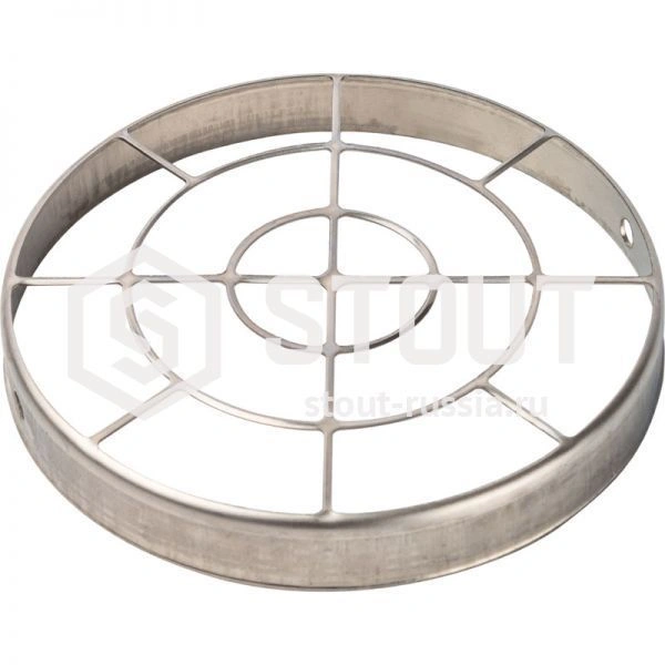 Элемент дымохода решетка из нержавеющей стали DN80 для воздухоподводящей трубы STOUT