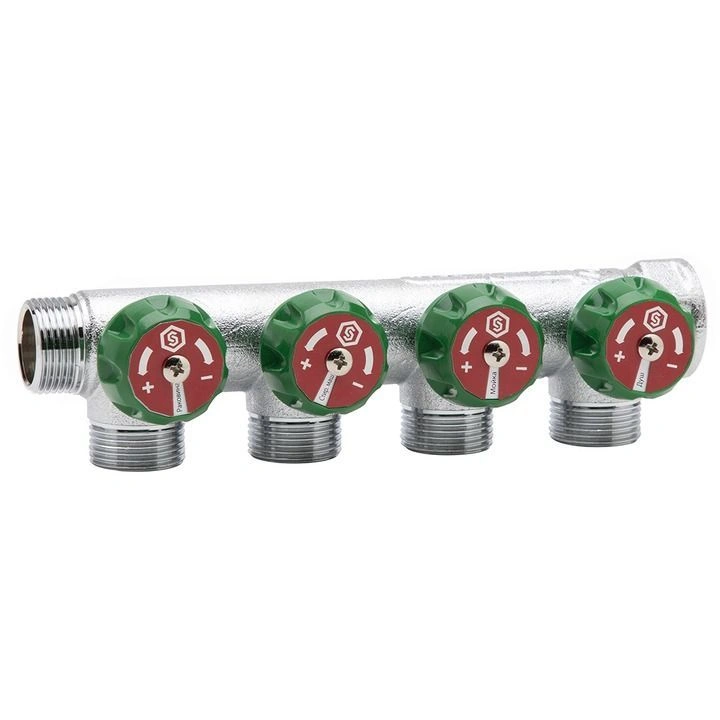 Коллектор регулирующий 1"/3/4 4 вых. EK  STOUT