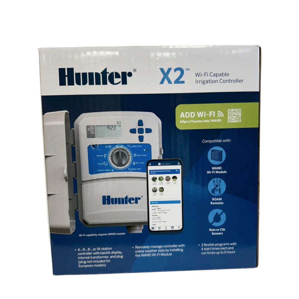 Контроллер Hunter X2-401-E -  4 станций \ уличный \ WIFI