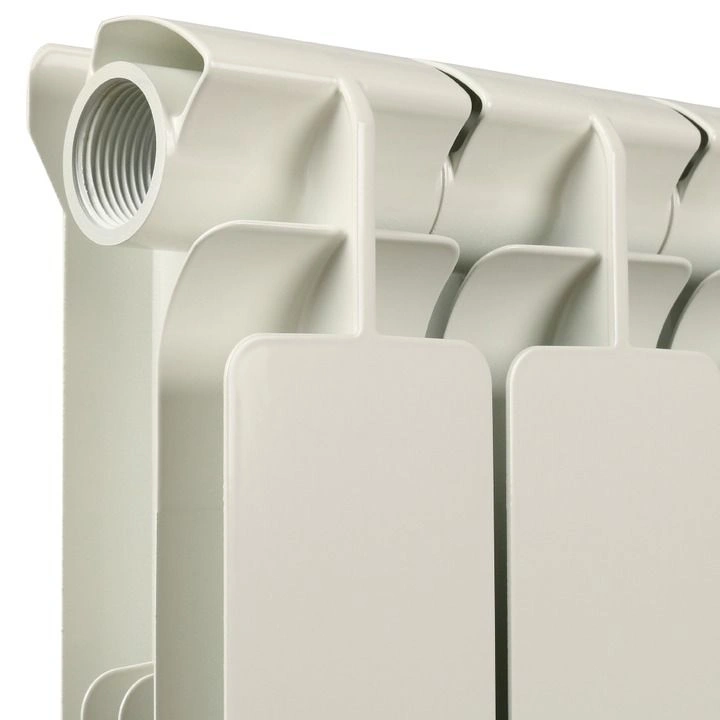 Радиатор алюминиевый STOUT Bravo 500 12 секций белый боковое подключение RAL9010