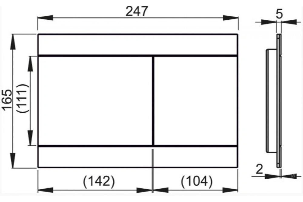 Клавиша alunox-матовая FUN ALCA PLAST