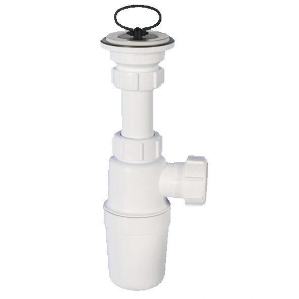 Сифон бутыл. (1 1/4"х32мм) c выпуском (решетка н/ж 60мм, пробка) выход DN32мм McAlpine