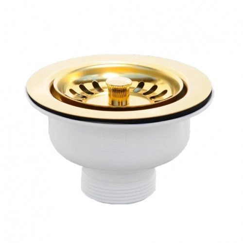 Выпуск для кухонной мойки (d=113мм, выход 1 1/2) ЗОЛОТО McAlpine