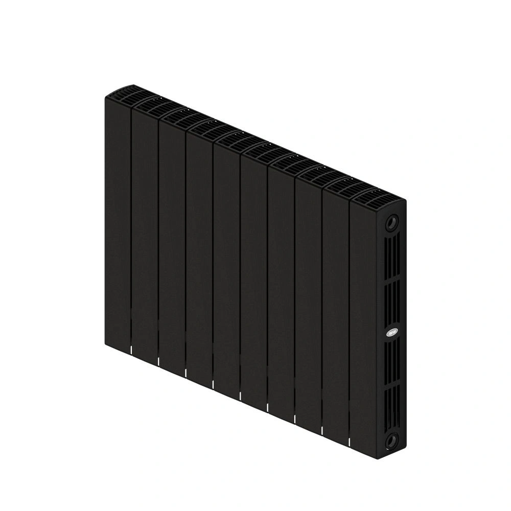 Радиатор биметаллический SUPReMO 500/90 (202Вт) 10 секций боковое подкл. Rifar Антрацит