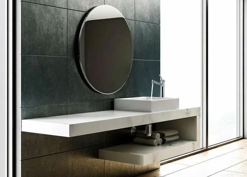 Смеситель для умывальника MINIMA высокий, монолитный, хром Lemark