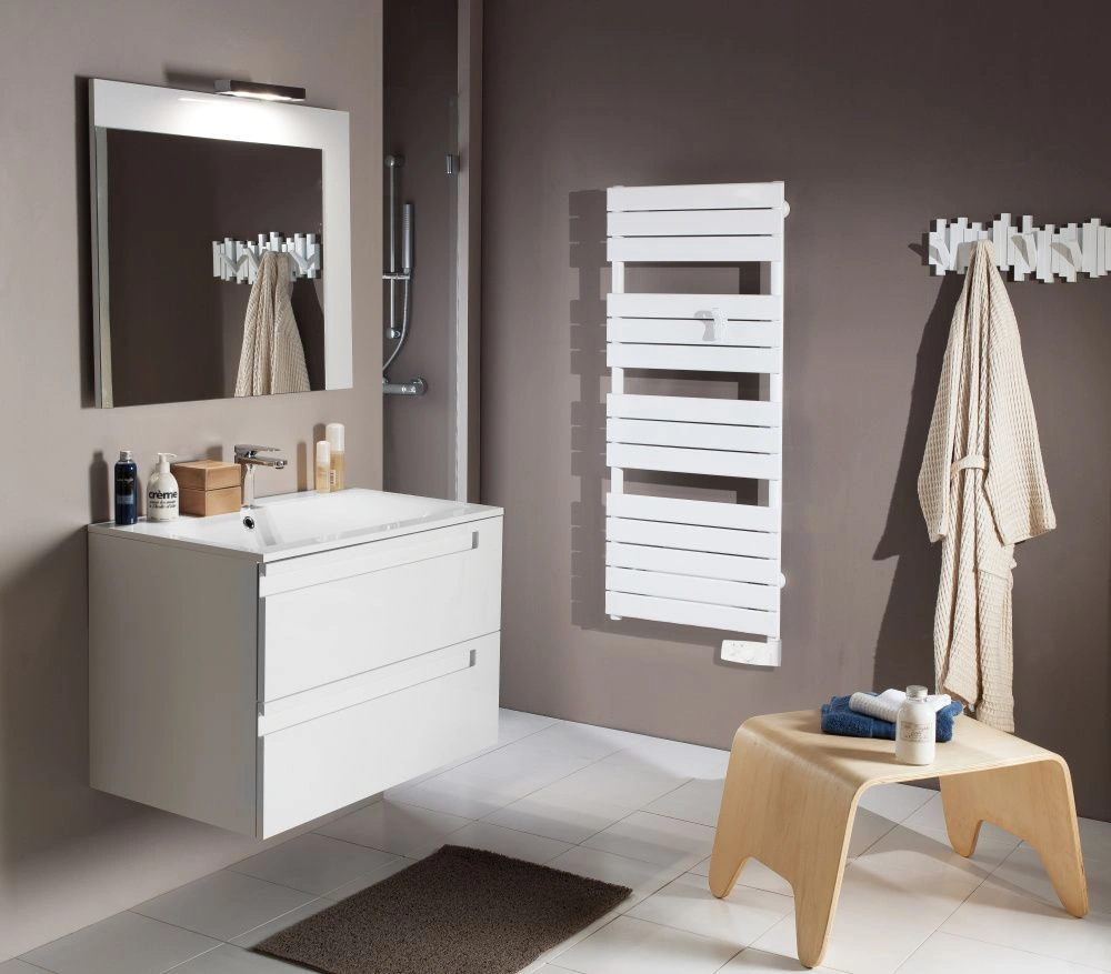 Полотенцесушитель электрический ADELIS, 1374х556х115 мм, 750Вт, белый, Atlantic