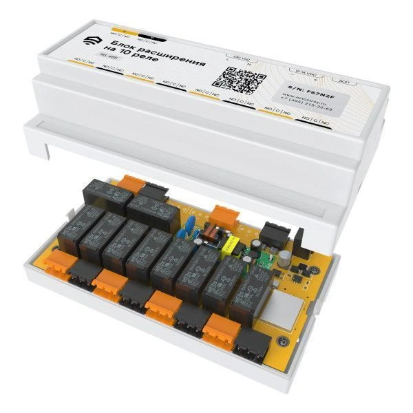 Блок расширения на 10 реле 12А RS485 (Modbus) ectoСontrol