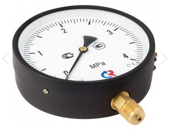 Манометр ТМ-510Р.00 (0..2,5 МПа), G1/2", 100мм, кл.т. 1,5, 150С, радиальный