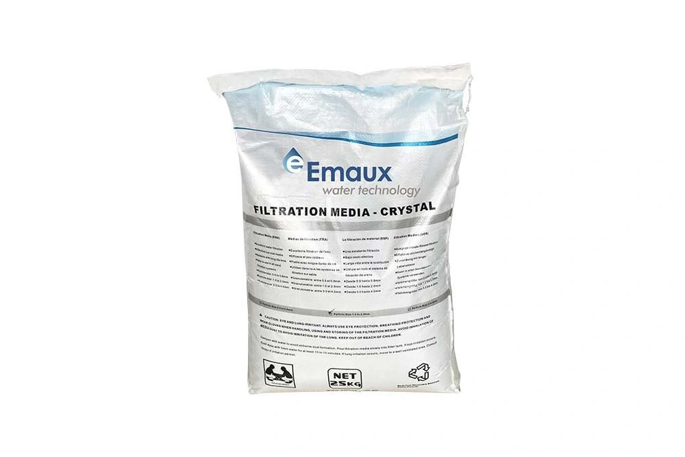 Песок стеклянный 0,5-0,8 мм FMG25A (1меш=25кг), Emaux 