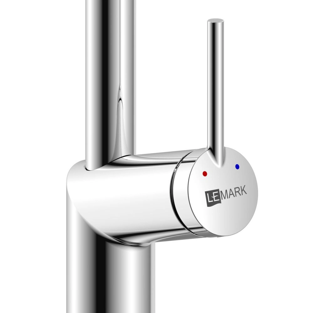 Смеситель для кухни Minima, с высоким поворотным изливом, хром, LEMARK