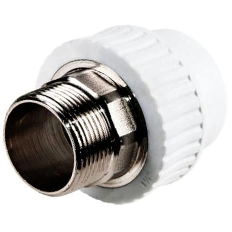 Муфта комбинированная 75х2 1/2 НР, белый, RTP