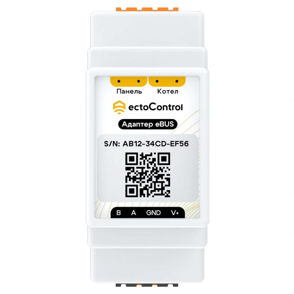 Адаптер eBus, DIN, RS485 (Modbus) ectoСontrol