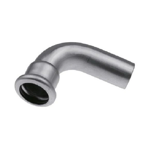 Отвод ниппельный Inox press 28х90* нерж. KAN-Therm