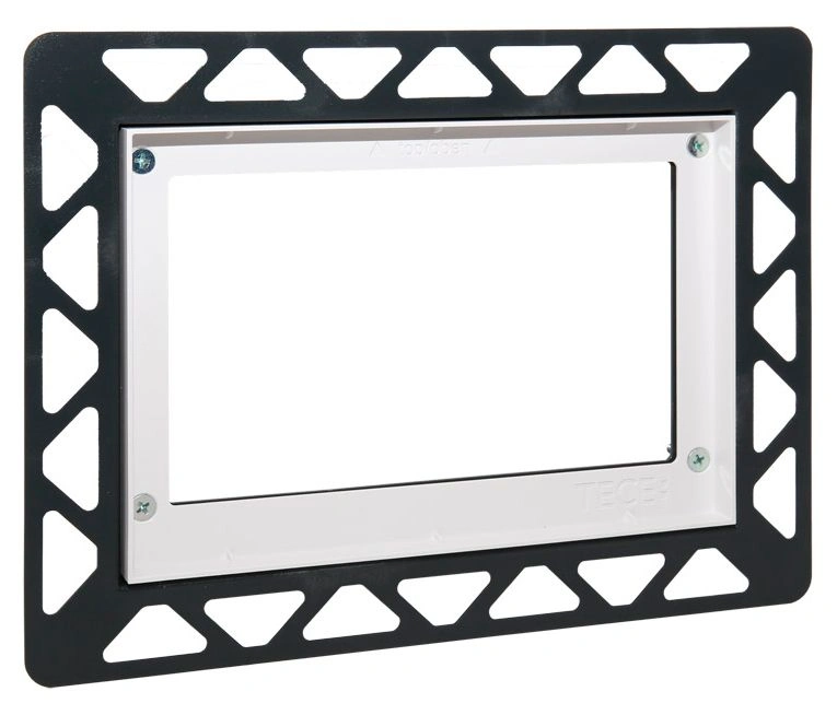 Монтаж. рама для уст. стеклянных панелей (square/loop/lux Mini/now) на уровне стены, белый, TECE