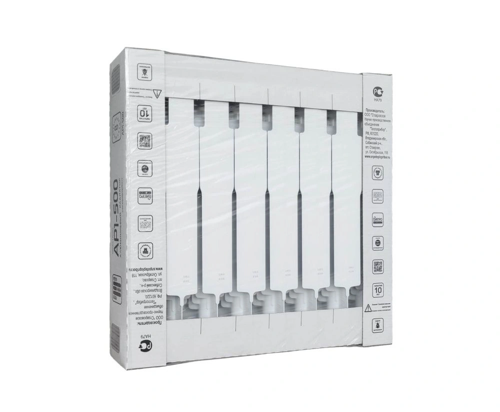 Радиатор алюминиевый 500/90  8 секций Теплоприбор