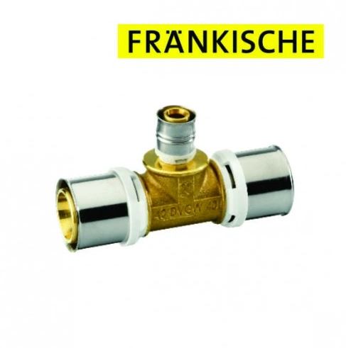 Тройник 26-16-26 латунь alpex-duo Frankische