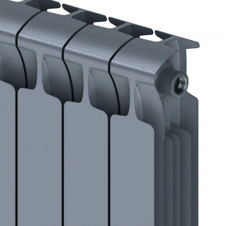 Радиатор биметаллический Monolit Ventil 500/100   4 секции (MVR) нижнее справа Титан Rifar
