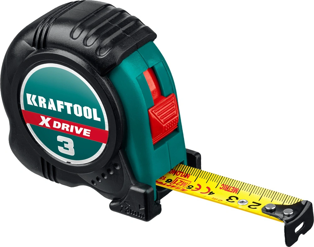 Рулетка 3 м х 19 мм X-Drive KRAFTOOL