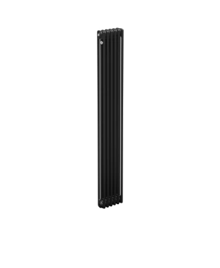 Дизайн-радиатор 3180 - 12 секции НП 1/2 ТВ RAL9005М (черный матовый) Теплофорт