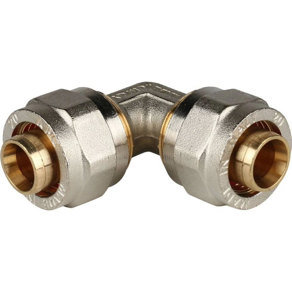 Угол 20 латунь (обжим) Stout