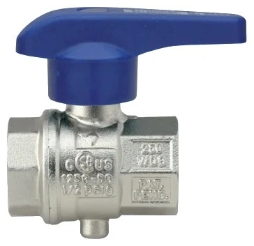 Затвор дисковый ВВ 1/2", запорно-регулирующий EUROFLY (синяя ручка) RB