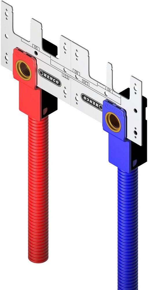 Набор водорозеток с кронштеином16х1/2, пластиковый корпус  Henco