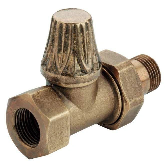 Комплект вентилей Artistic 1/2'F прямой (V67710MA+V67810MA), бронза Carlo Poletti